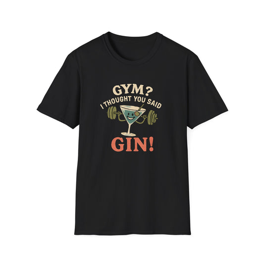 Gym or Gin Pun T-Shirt
